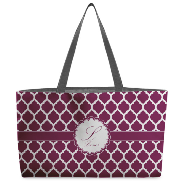 Custom Moroccan Beach Totes Bag - w/ Black Handles (Personalized)