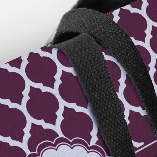 Custom Design - Closeup of Tote w/Black Handles