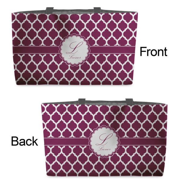 Custom Design - Tote w/Black Handles - Front & Back Views