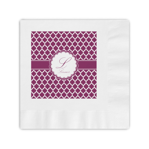 Custom Moroccan Coined Cocktail Napkins (Personalized)