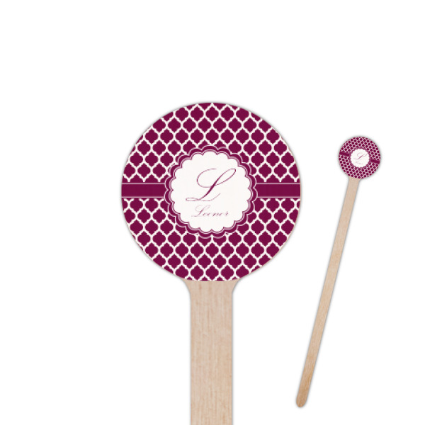 Custom Moroccan Round Wooden Stir Sticks (Personalized)
