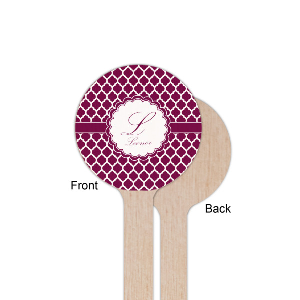 Custom Design - Wooden 6" Stir Stick - Round - Single Sided - Front & Back