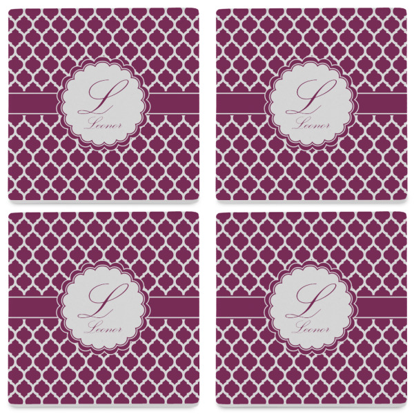 Custom Design - Set of 4 Stone Coasters - See All 4 View