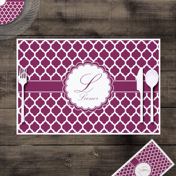 Custom Design - Disposable Paper Placemat - In Context