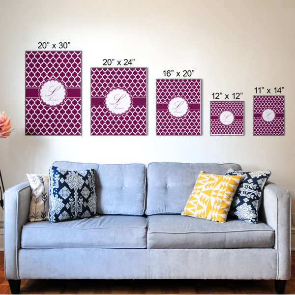 Custom Design - Wood Prints - Size Comparison