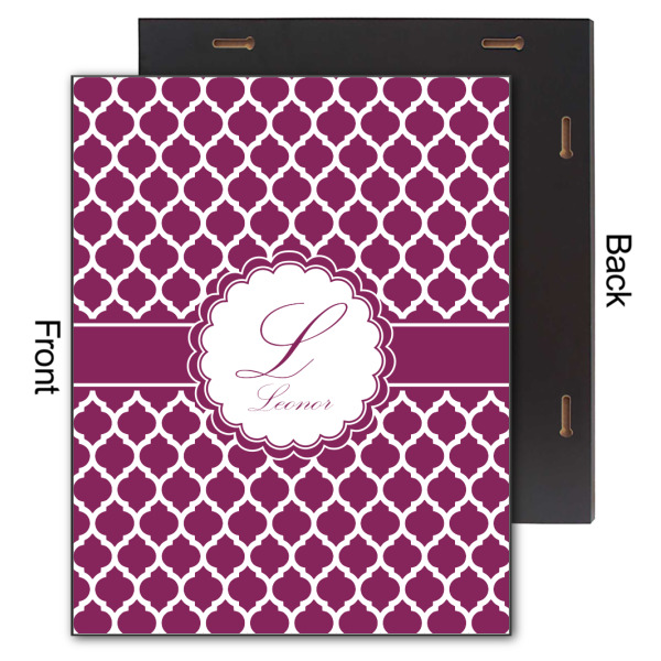 Custom Design - 11x14 Wood Print - Front & Back View