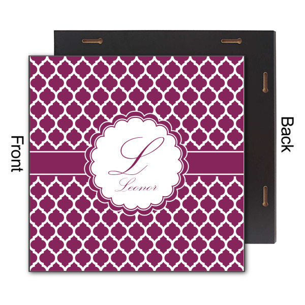 Custom Design - 12x12 Wood Print - Front & Back View