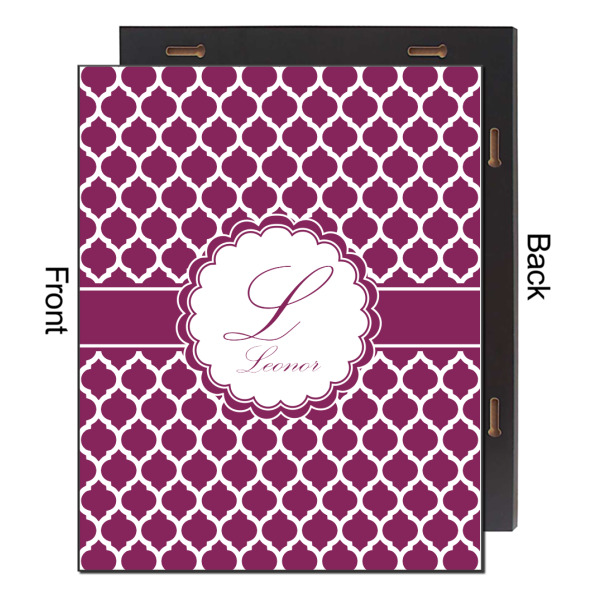 Custom Design - 16x20 Wood Print - Front & Back View