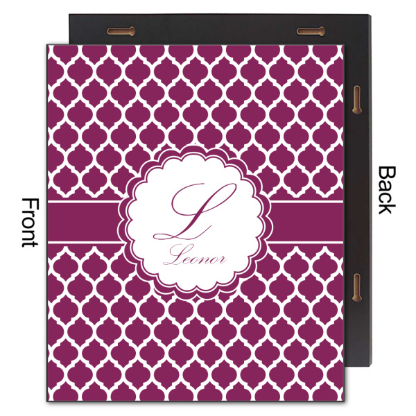 Custom Design - 20x24 Wood Print - Front & Back View