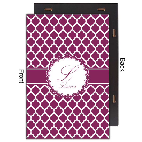 Custom Design - 20x30 Wood Print - Front & Back View