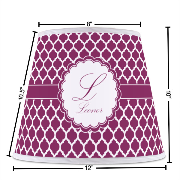 Custom Design - Poly Film Empire Lampshade - Dimensions