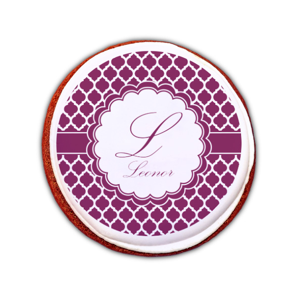 Custom Design - Printed Icing Circle - Small - On Cookie