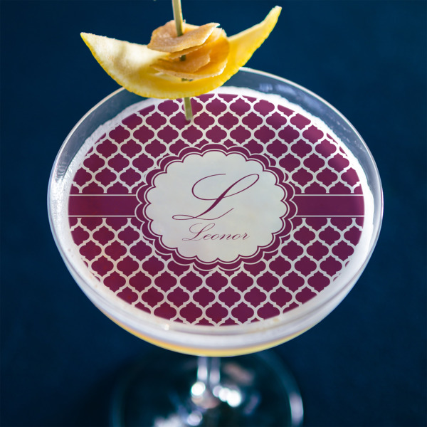 Custom Design - Printed Drink Topper - XLarge - In Context