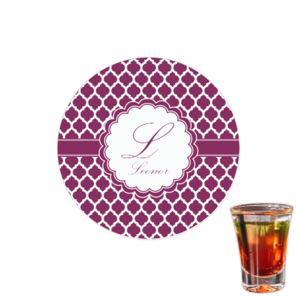 Custom Moroccan Printed Drink Topper - 1.5" (Personalized)