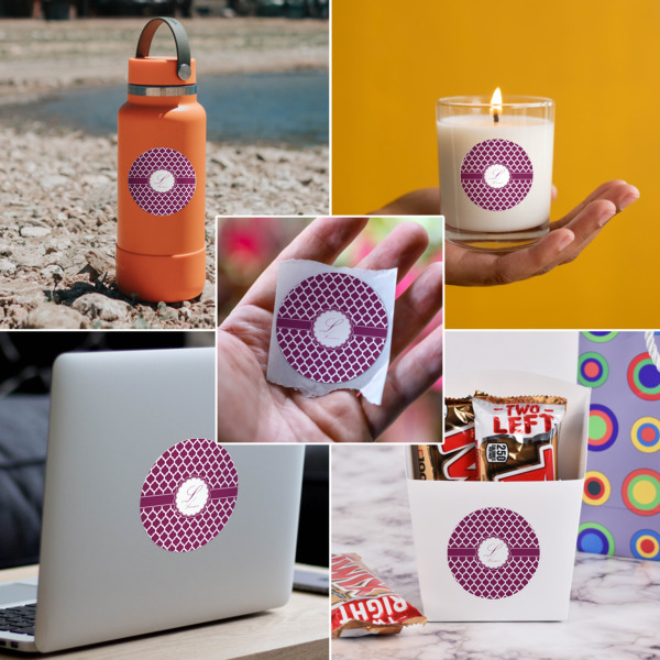 Custom Design - Multipurpose Round Labels - In Context