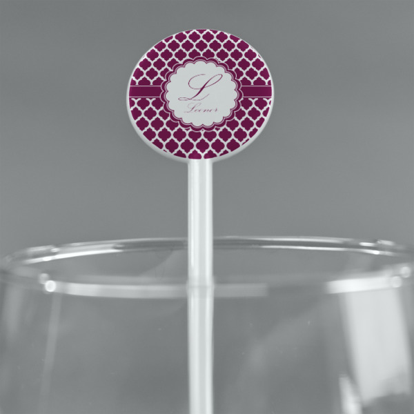 Custom Design - White Plastic 5.5" Stir Stick - Round - Main