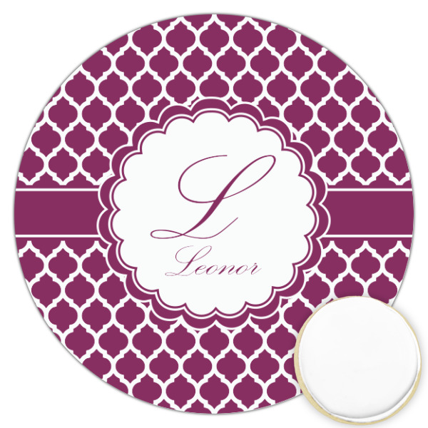 Custom Moroccan Printed Cookie Topper - 3.25" (Personalized)
