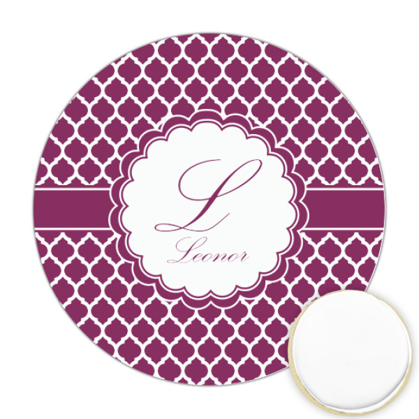 Custom Moroccan Printed Cookie Topper - Round (Personalized)