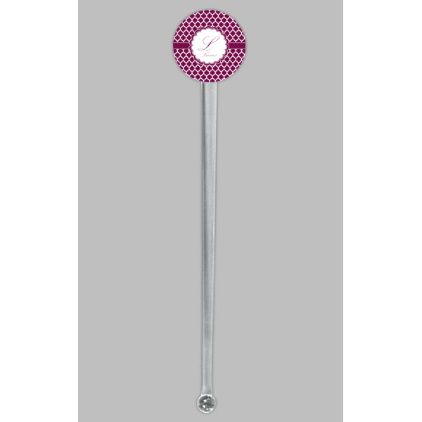 Custom Design - Clear Plastic 7" Stir Stick - Round - Single Stick
