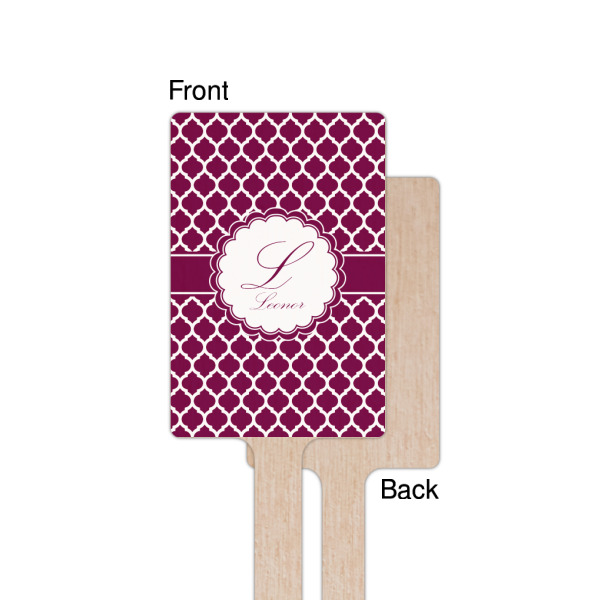 Custom Design - Wooden 6.25" Stir Stick - Rectangular - Single - Front & Back