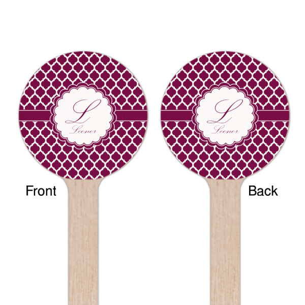 Custom Design - Wooden 7.5" Stir Stick - Round - Double Sided - Front & Back