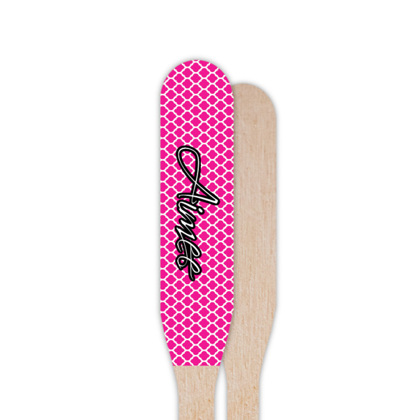 Custom Design - Wooden Food Pick - Paddle - Single Sided - Front & Back