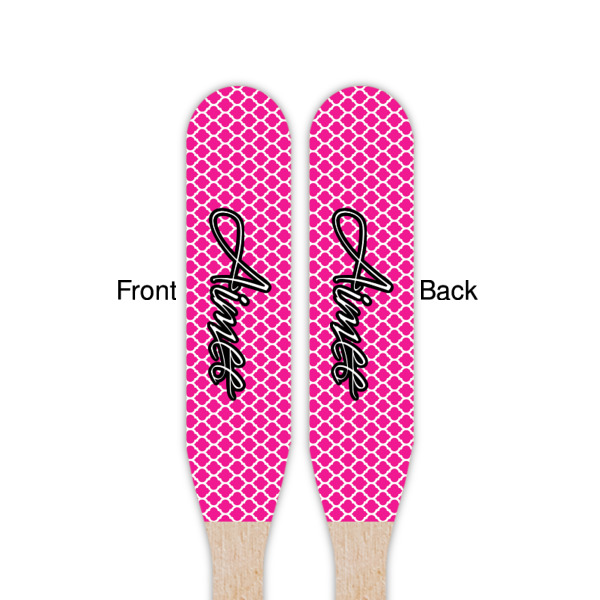 Custom Design - Wooden Food Pick - Paddle - Double Sided - Front & Back