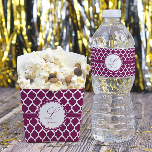 Custom Design - French Fry Favor Box - w/ Water Bottle