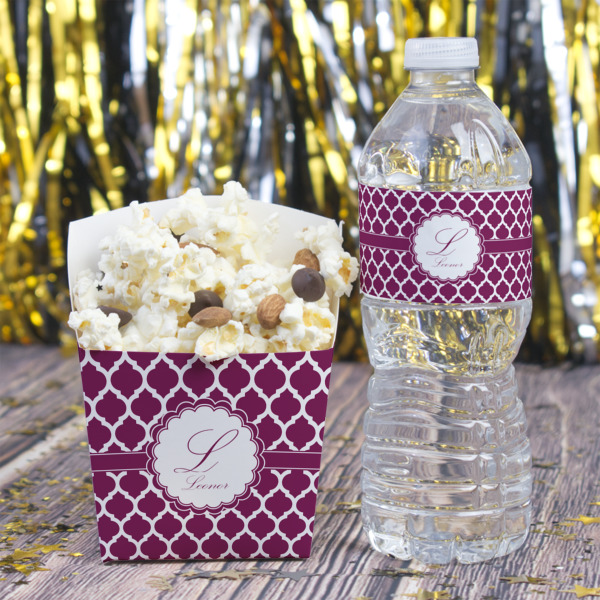 Custom Design - Water Bottle Label - w/ Favor Box