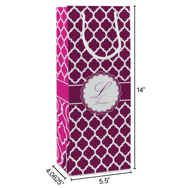 Custom Design - Wine Gift Bag - Dimensions