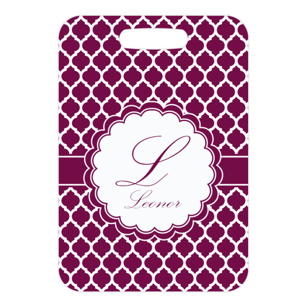 Custom Design - Metal Luggage Tag - Front Without Strap