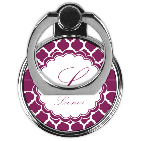 Custom Design - Cell Phone Ring Stand & Holder - Front (Collapsed)