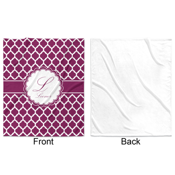 Custom Design - Minky Blanket - 50"x60" - Single Sided - Front & Back