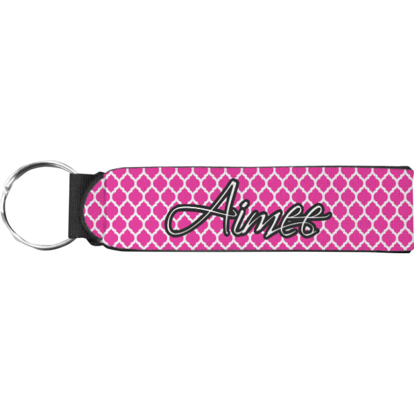 Custom Moroccan Neoprene Keychain Fob (Personalized)