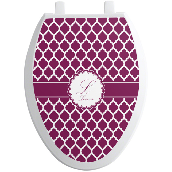 Custom Design - Toilet Seat Decal - Elongated - Front