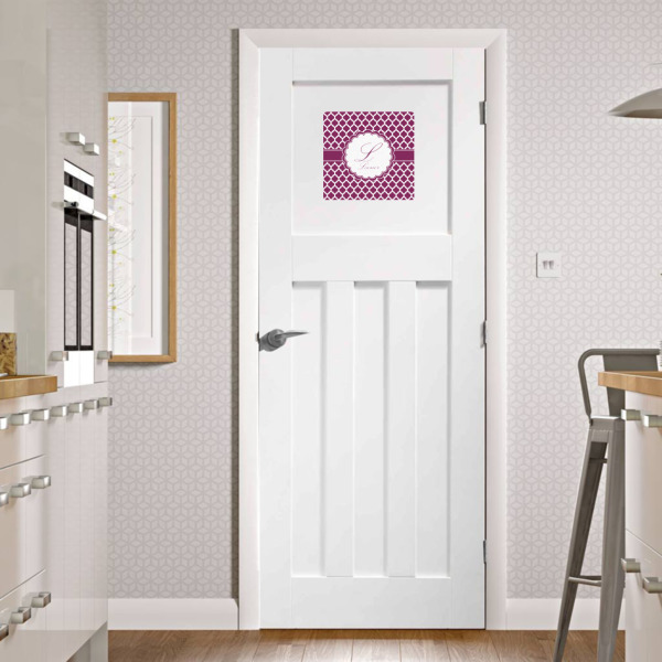 Custom Design - Square Wall Decal on Door