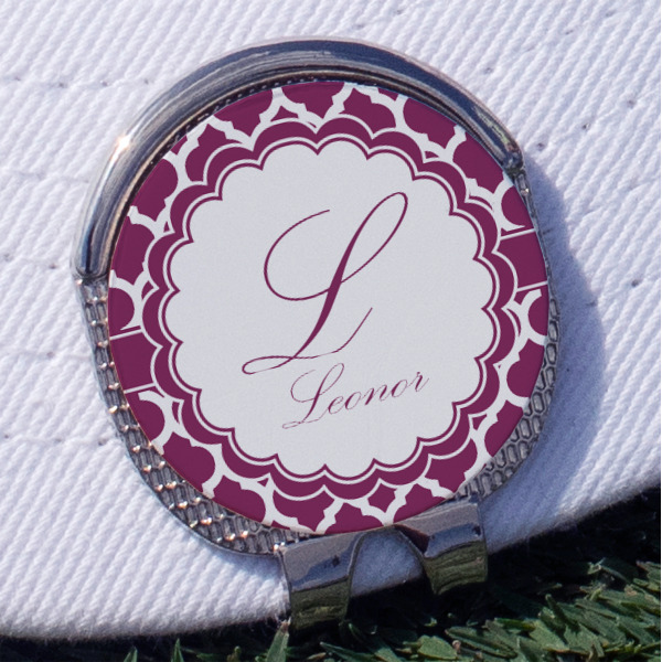 Custom Moroccan Golf Ball Marker - Hat Clip