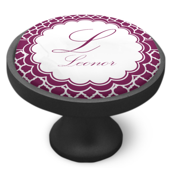 Custom Design - Cabinet Knob - Black - Side
