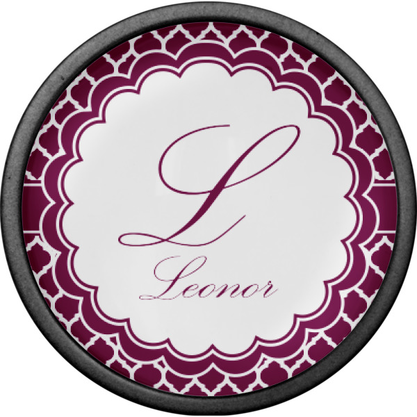 Custom Design - Cabinet Knob - Black - Front