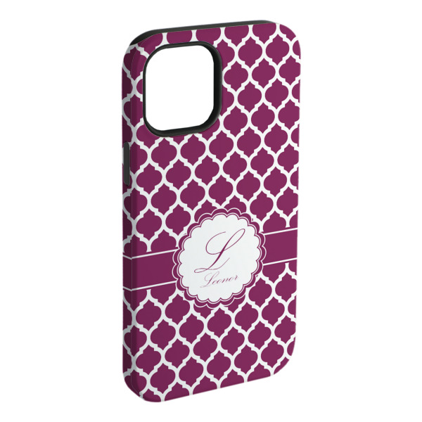 Custom Moroccan iPhone Case - Rubber Lined (Personalized)