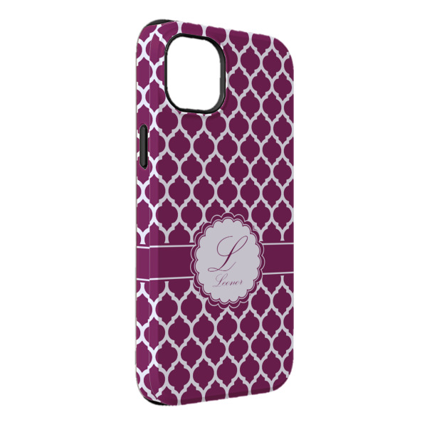 Custom Moroccan iPhone Case - Rubber Lined - iPhone 14 Pro Max (Personalized)