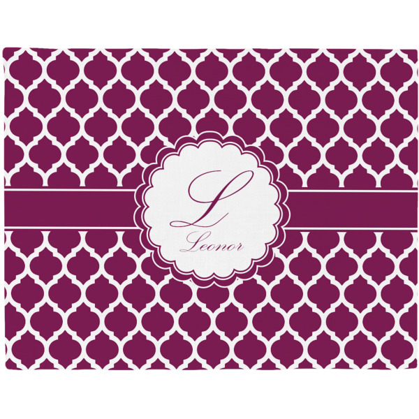 Custom Moroccan Woven Fabric Placemat - Twill w/ Name and Initial