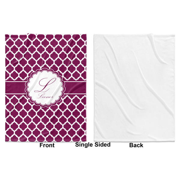 Custom Design - Baby Blanket (Single Sided - Printed Front, White Back)