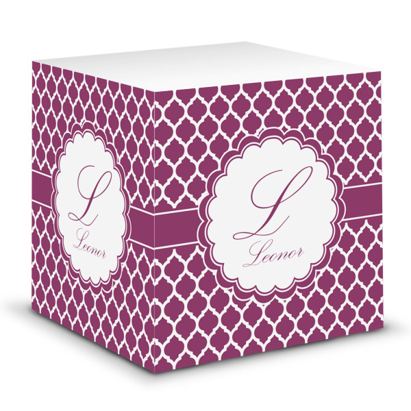 Custom Moroccan Sticky Note Cube (Personalized)