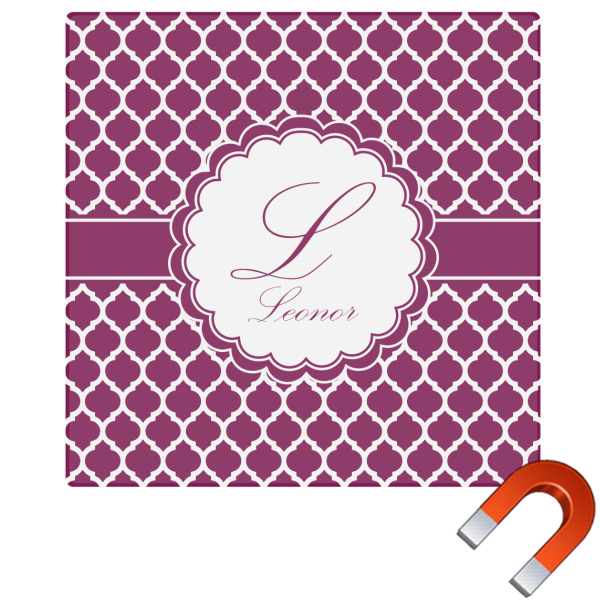 Custom Moroccan Square Car Magnet - 6" (Personalized)