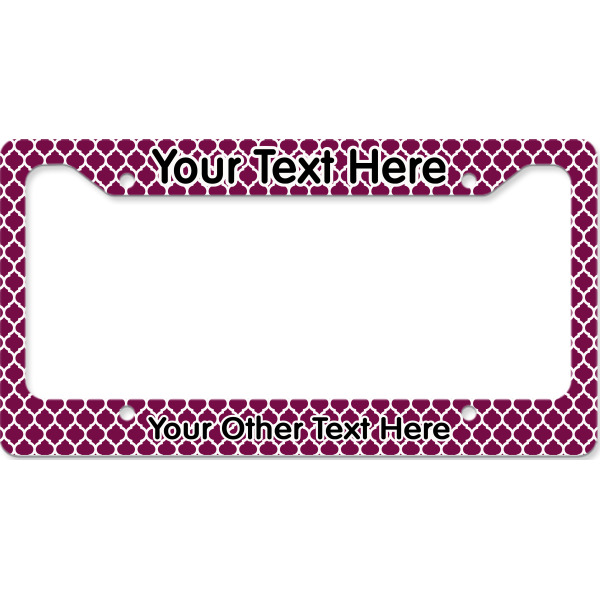 Custom Design - License Plate Frame - Style B