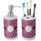 Moroccan Ceramic Bathroom Accessories Set (Personalized)