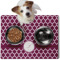 Moroccan Dog Food Mat - Medium w/ Name and Initial