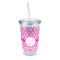 Moroccan 16oz Double Wall Acrylic Tumbler with Lid & Straw - Full Print (Personalized)