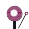 Moroccan 7" Round Plastic Stir Sticks - Black - Single Sided (Personalized)
